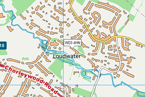 WD3 4HN map - OS VectorMap District (Ordnance Survey) WD3 4HN map - OS VectorMap District (Ordnance Survey)