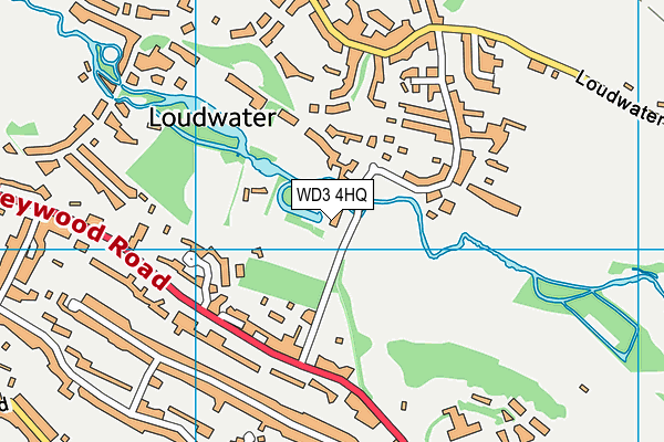 WD3 4HQ map - OS VectorMap District (Ordnance Survey) WD3 4HQ map - OS VectorMap District (Ordnance Survey)