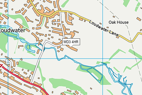 WD3 4HR map - OS VectorMap District (Ordnance Survey) WD3 4HR map - OS VectorMap District (Ordnance Survey)