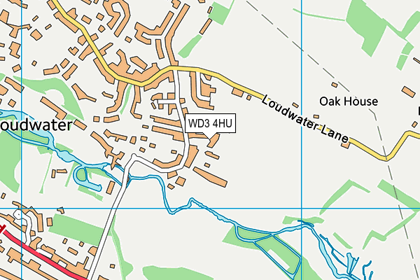 WD3 4HU map - OS VectorMap District (Ordnance Survey) WD3 4HU map - OS VectorMap District (Ordnance Survey)