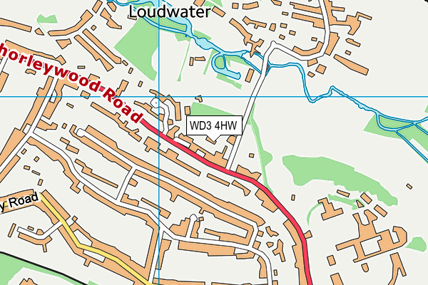 WD3 4HW map - OS VectorMap District (Ordnance Survey) WD3 4HW map - OS VectorMap District (Ordnance Survey)