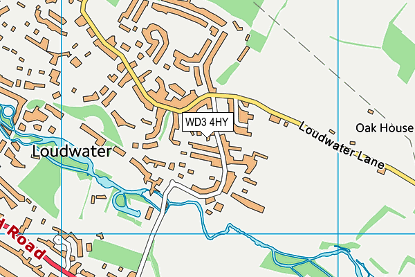 WD3 4HY map - OS VectorMap District (Ordnance Survey) WD3 4HY map - OS VectorMap District (Ordnance Survey)
