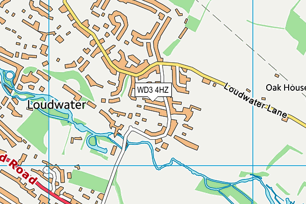 WD3 4HZ map - OS VectorMap District (Ordnance Survey) WD3 4HZ map - OS VectorMap District (Ordnance Survey)