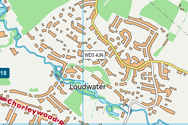 WD3 4JN map - OS VectorMap District (Ordnance Survey) WD3 4JN map - OS VectorMap District (Ordnance Survey)