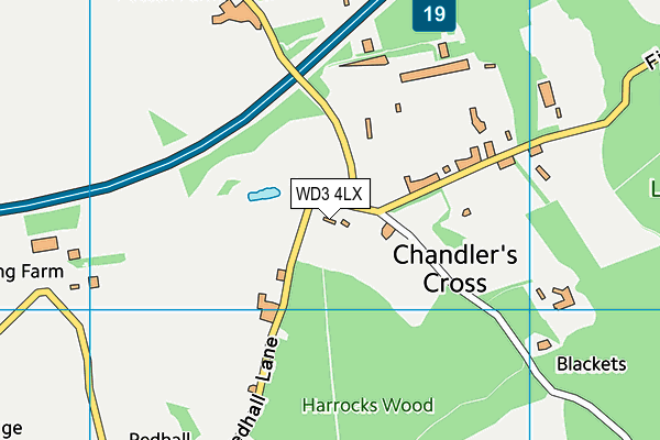 WD3 4LX map - OS VectorMap District (Ordnance Survey) WD3 4LX map - OS VectorMap District (Ordnance Survey)