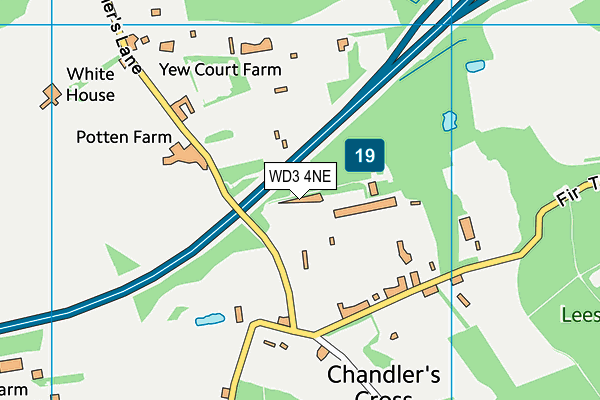 WD3 4NE map - OS VectorMap District (Ordnance Survey) WD3 4NE map - OS VectorMap District (Ordnance Survey)