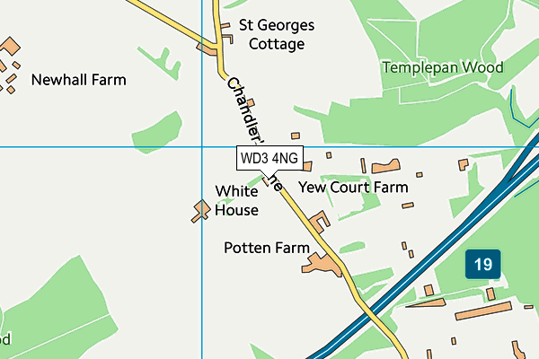 WD3 4NG map - OS VectorMap District (Ordnance Survey) WD3 4NG map - OS VectorMap District (Ordnance Survey)
