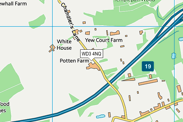 WD3 4NQ map - OS VectorMap District (Ordnance Survey) WD3 4NQ map - OS VectorMap District (Ordnance Survey)