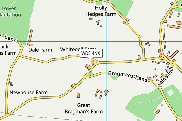 WD3 4NX map - OS VectorMap District (Ordnance Survey) WD3 4NX map - OS VectorMap District (Ordnance Survey)