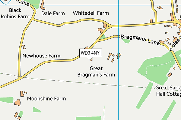 WD3 4NY map - OS VectorMap District (Ordnance Survey) WD3 4NY map - OS VectorMap District (Ordnance Survey)