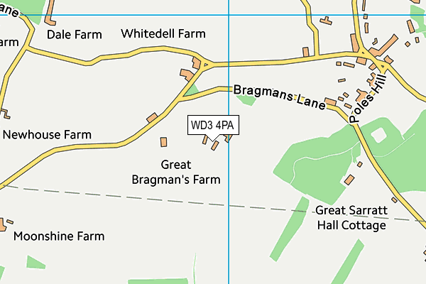 WD3 4PA map - OS VectorMap District (Ordnance Survey) WD3 4PA map - OS VectorMap District (Ordnance Survey)