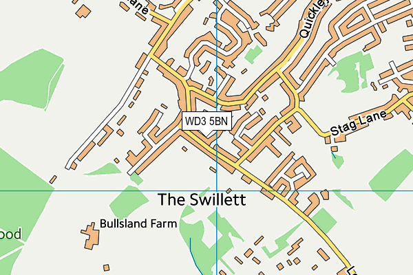 WD3 5BN map - OS VectorMap District (Ordnance Survey) WD3 5BN map - OS VectorMap District (Ordnance Survey)