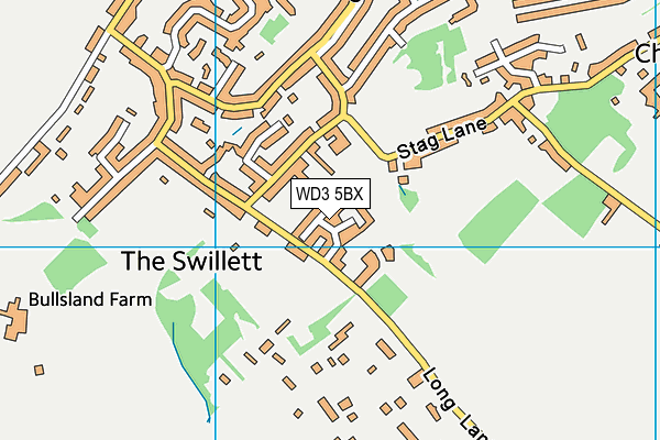 WD3 5BX map - OS VectorMap District (Ordnance Survey) WD3 5BX map - OS VectorMap District (Ordnance Survey)