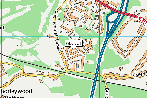 WD3 5EH map - OS VectorMap District (Ordnance Survey)