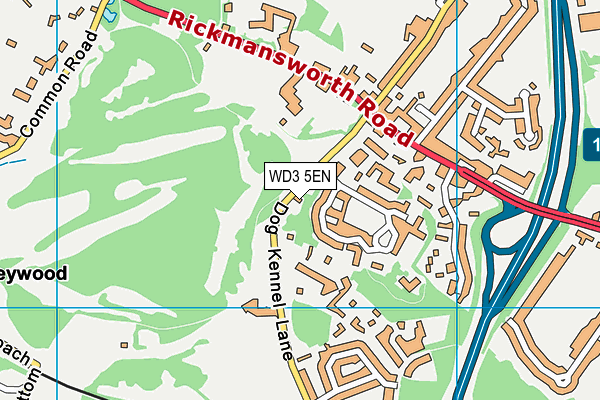 WD3 5EN map - OS VectorMap District (Ordnance Survey) WD3 5EN map - OS VectorMap District (Ordnance Survey)