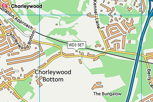 WD3 5ET map - OS VectorMap District (Ordnance Survey) WD3 5ET map - OS VectorMap District (Ordnance Survey)