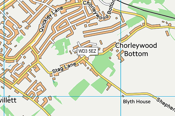 WD3 5EZ map - OS VectorMap District (Ordnance Survey) WD3 5EZ map - OS VectorMap District (Ordnance Survey)