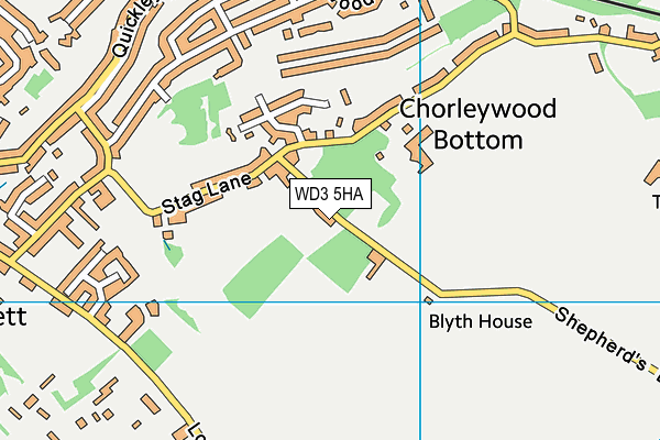 WD3 5HA map - OS VectorMap District (Ordnance Survey) WD3 5HA map - OS VectorMap District (Ordnance Survey)