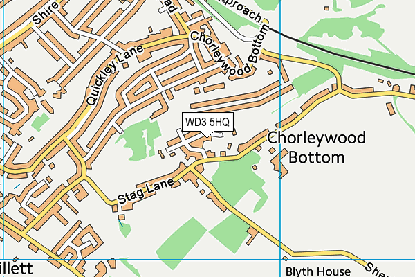 WD3 5HQ map - OS VectorMap District (Ordnance Survey) WD3 5HQ map - OS VectorMap District (Ordnance Survey)