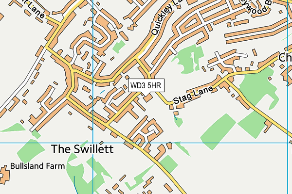WD3 5HR map - OS VectorMap District (Ordnance Survey) WD3 5HR map - OS VectorMap District (Ordnance Survey)