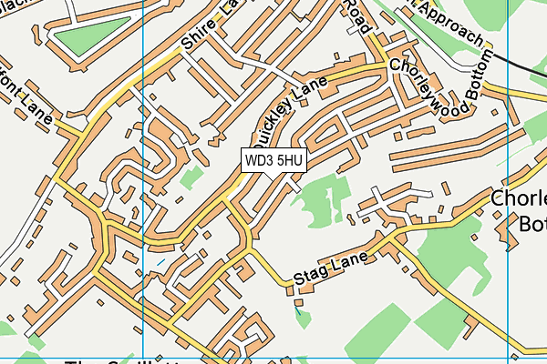 WD3 5HU map - OS VectorMap District (Ordnance Survey) WD3 5HU map - OS VectorMap District (Ordnance Survey)