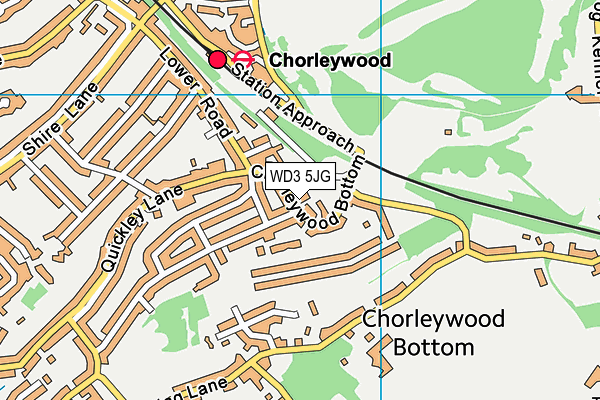 WD3 5JG map - OS VectorMap District (Ordnance Survey) WD3 5JG map - OS VectorMap District (Ordnance Survey)