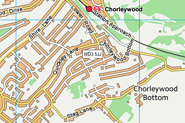 WD3 5JJ map - OS VectorMap District (Ordnance Survey) WD3 5JJ map - OS VectorMap District (Ordnance Survey)