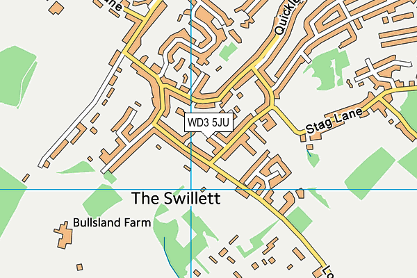 WD3 5JU map - OS VectorMap District (Ordnance Survey) WD3 5JU map - OS VectorMap District (Ordnance Survey)