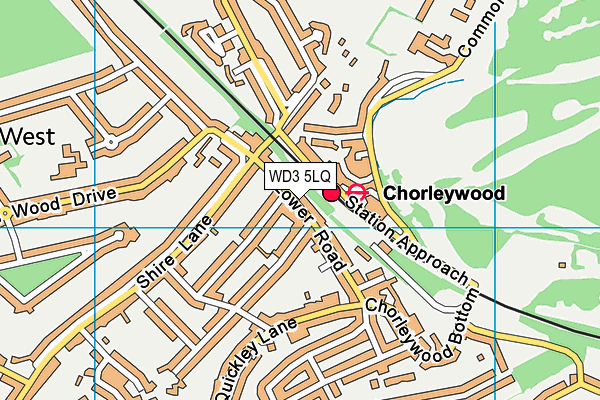 WD3 5LQ map - OS VectorMap District (Ordnance Survey)