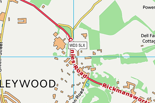 WD3 5LX map - OS VectorMap District (Ordnance Survey) WD3 5LX map - OS VectorMap District (Ordnance Survey)
