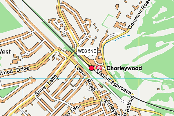 WD3 5NE map - OS VectorMap District (Ordnance Survey) WD3 5NE map - OS VectorMap District (Ordnance Survey)