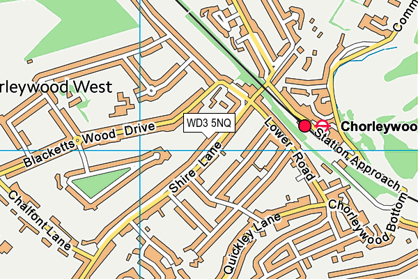 WD3 5NQ map - OS VectorMap District (Ordnance Survey) WD3 5NQ map - OS VectorMap District (Ordnance Survey)