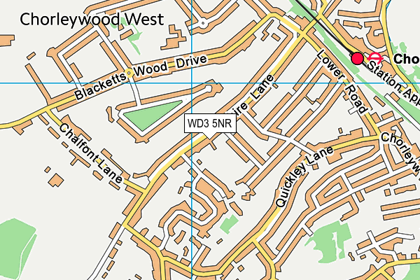 WD3 5NR map - OS VectorMap District (Ordnance Survey) WD3 5NR map - OS VectorMap District (Ordnance Survey)