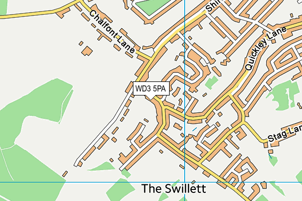WD3 5PA map - OS VectorMap District (Ordnance Survey) WD3 5PA map - OS VectorMap District (Ordnance Survey)