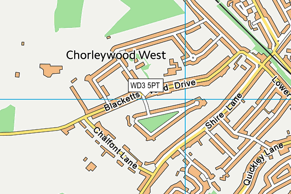 WD3 5PT map - OS VectorMap District (Ordnance Survey) WD3 5PT map - OS VectorMap District (Ordnance Survey)