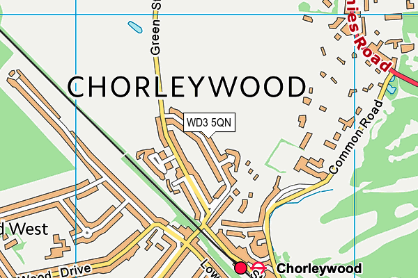 WD3 5QN map - OS VectorMap District (Ordnance Survey) WD3 5QN map - OS VectorMap District (Ordnance Survey)