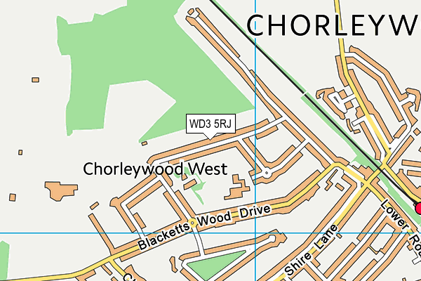 WD3 5RJ map - OS VectorMap District (Ordnance Survey) WD3 5RJ map - OS VectorMap District (Ordnance Survey)