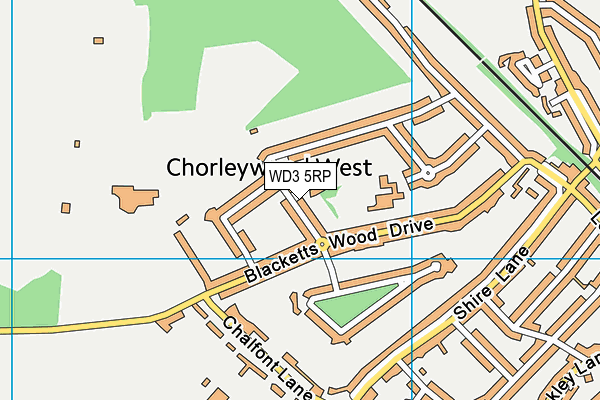 WD3 5RP map - OS VectorMap District (Ordnance Survey) WD3 5RP map - OS VectorMap District (Ordnance Survey)