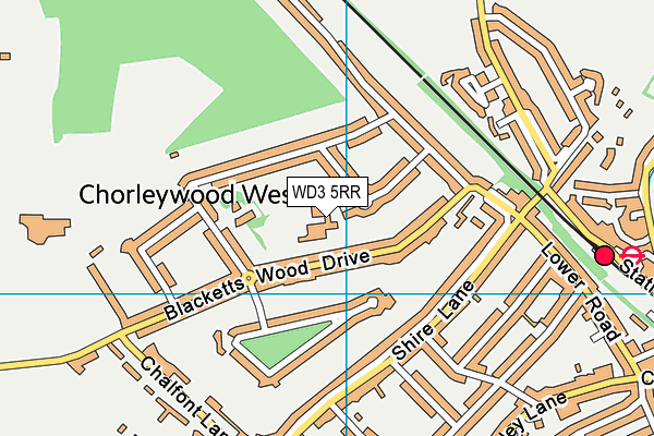 WD3 5RR map - OS VectorMap District (Ordnance Survey) WD3 5RR map - OS VectorMap District (Ordnance Survey)