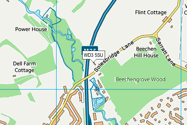 WD3 5SU map - OS VectorMap District (Ordnance Survey) WD3 5SU map - OS VectorMap District (Ordnance Survey)