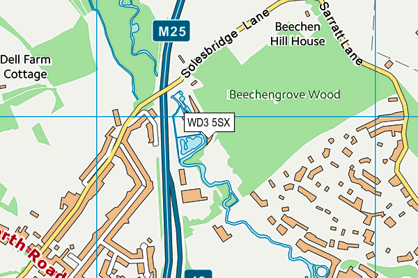 WD3 5SX map - OS VectorMap District (Ordnance Survey) WD3 5SX map - OS VectorMap District (Ordnance Survey)