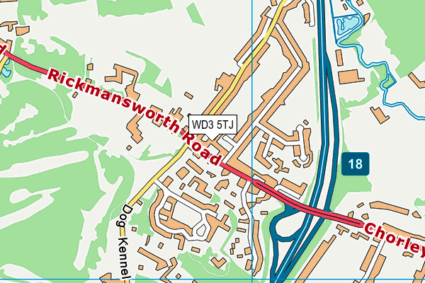 WD3 5TJ map - OS VectorMap District (Ordnance Survey) WD3 5TJ map - OS VectorMap District (Ordnance Survey)