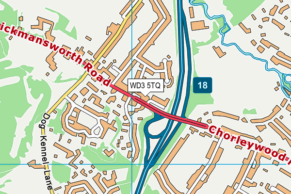 WD3 5TQ map - OS VectorMap District (Ordnance Survey) WD3 5TQ map - OS VectorMap District (Ordnance Survey)