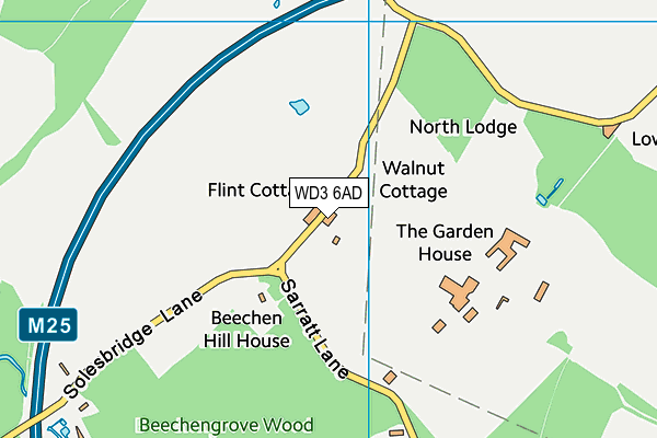 WD3 6AD map - OS VectorMap District (Ordnance Survey) WD3 6AD map - OS VectorMap District (Ordnance Survey)