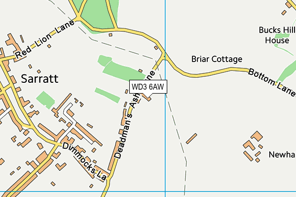 WD3 6AW map - OS VectorMap District (Ordnance Survey) WD3 6AW map - OS VectorMap District (Ordnance Survey)