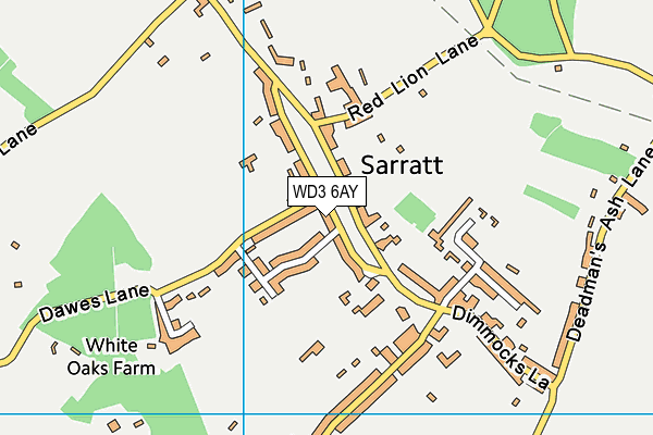 WD3 6AY map - OS VectorMap District (Ordnance Survey) WD3 6AY map - OS VectorMap District (Ordnance Survey)