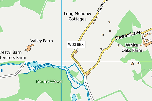 WD3 6BX map - OS VectorMap District (Ordnance Survey) WD3 6BX map - OS VectorMap District (Ordnance Survey)