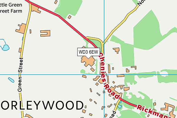 WD3 6EW map - OS VectorMap District (Ordnance Survey) WD3 6EW map - OS VectorMap District (Ordnance Survey)