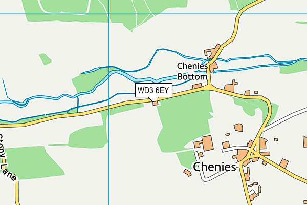 WD3 6EY map - OS VectorMap District (Ordnance Survey) WD3 6EY map - OS VectorMap District (Ordnance Survey)