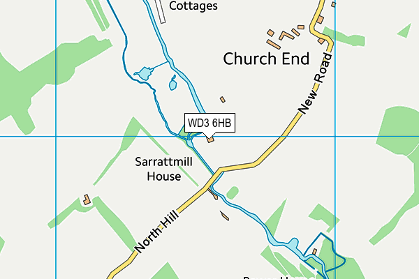 WD3 6HB map - OS VectorMap District (Ordnance Survey) WD3 6HB map - OS VectorMap District (Ordnance Survey)
